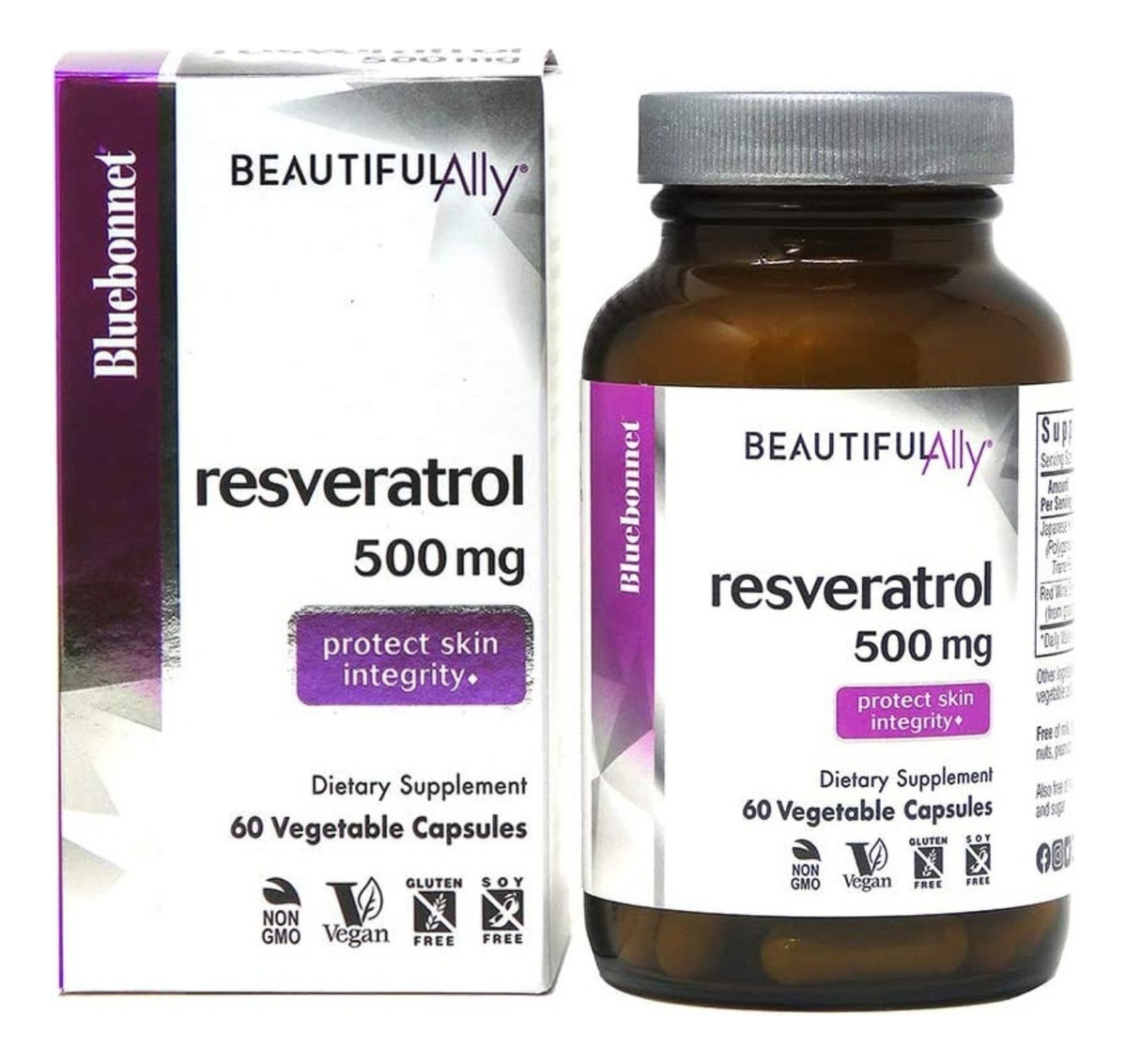 Salud y Equipamiento Médico - Resveratrol 500mg Bluebonnet - Unidad