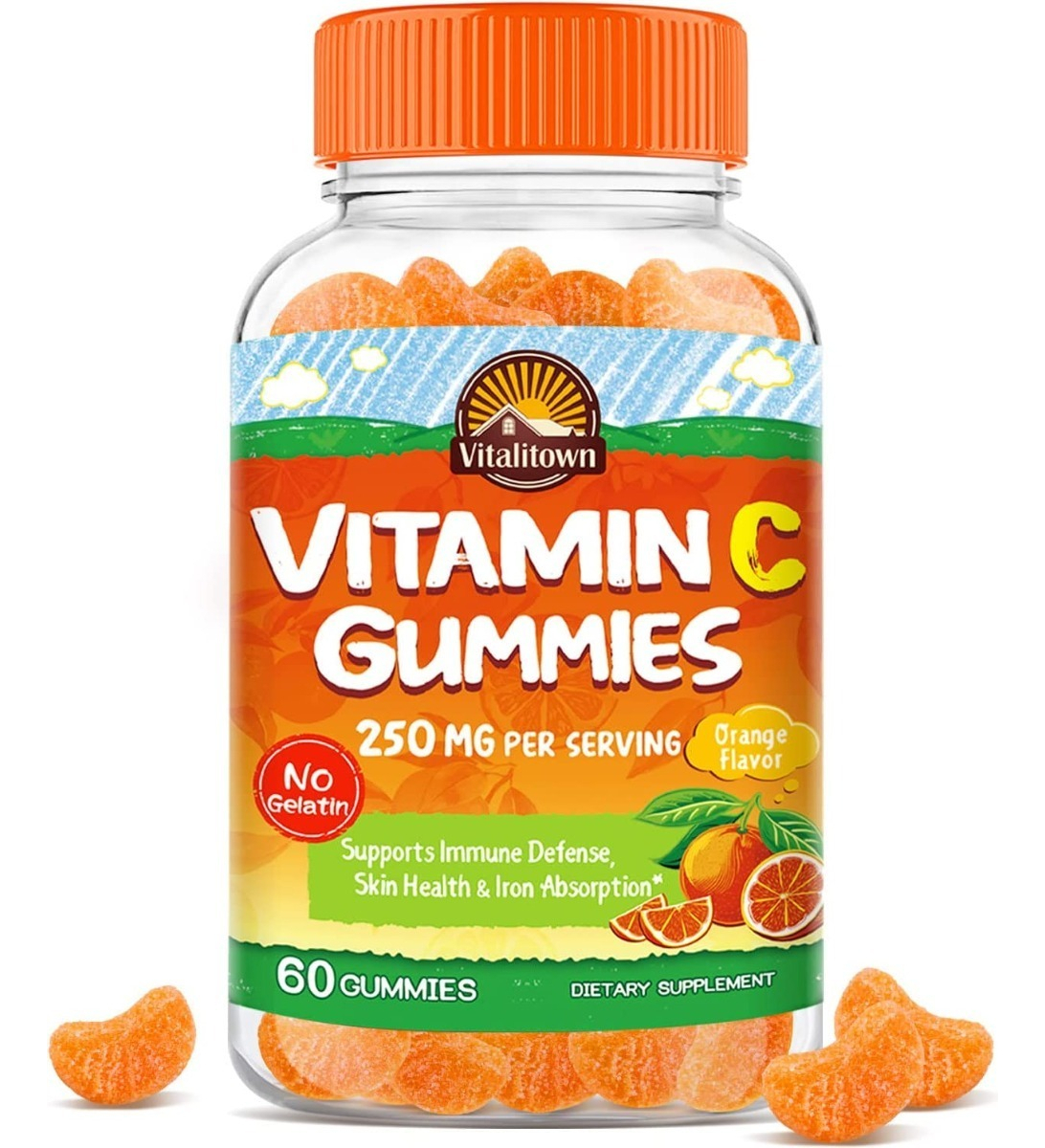 Salud y Equipamiento Médico - Vitamina C Vitalitown 60 Gum - Uni - Unidad A $2792