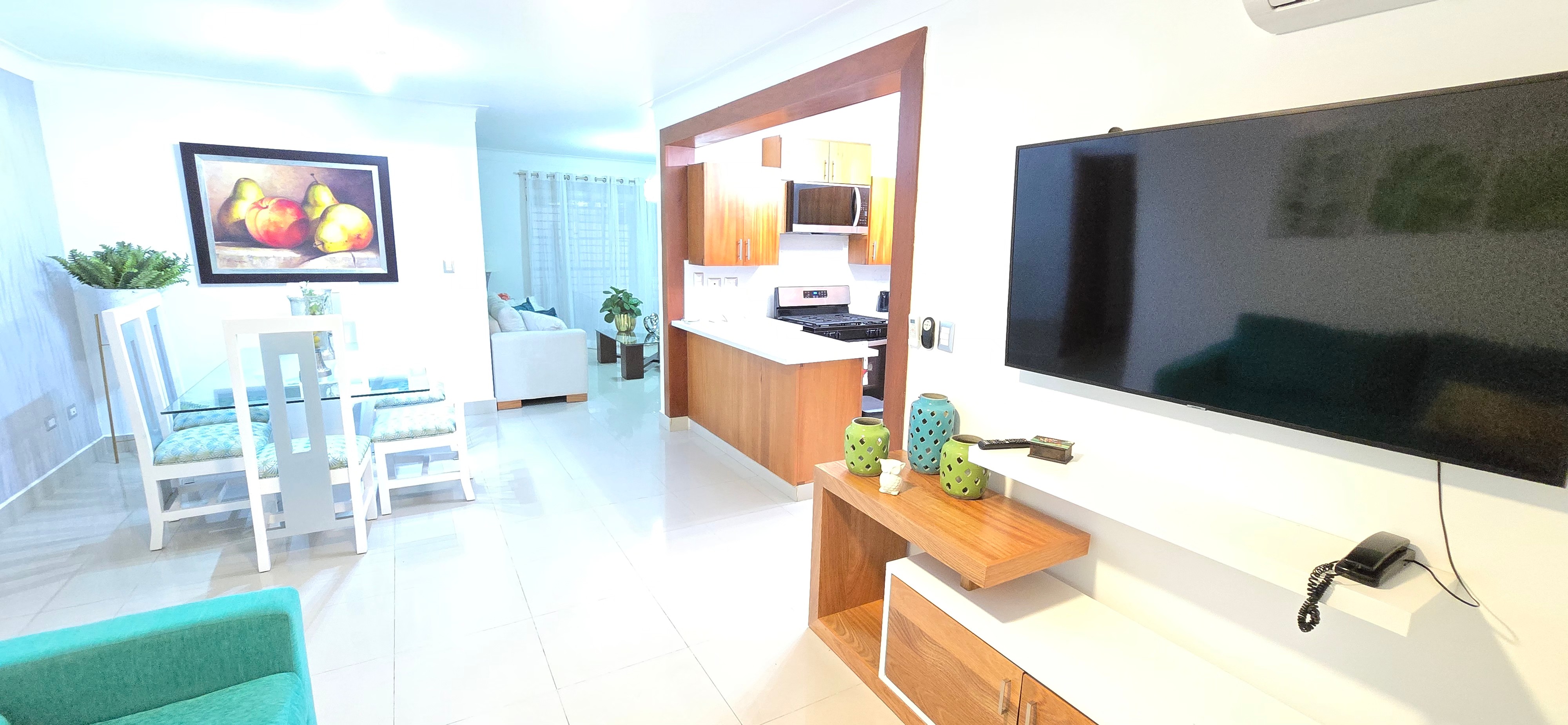 apartamentos - rento er piso amueblado en la española santiago  0