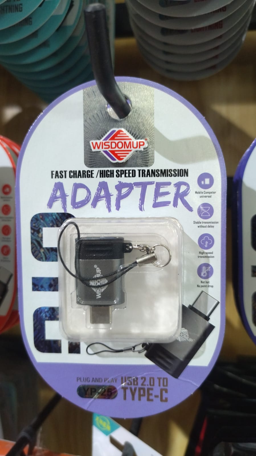 accesorios para electronica - ADAPTADOR OTG CARGA RAPIDA WISDOMUP YP25 0