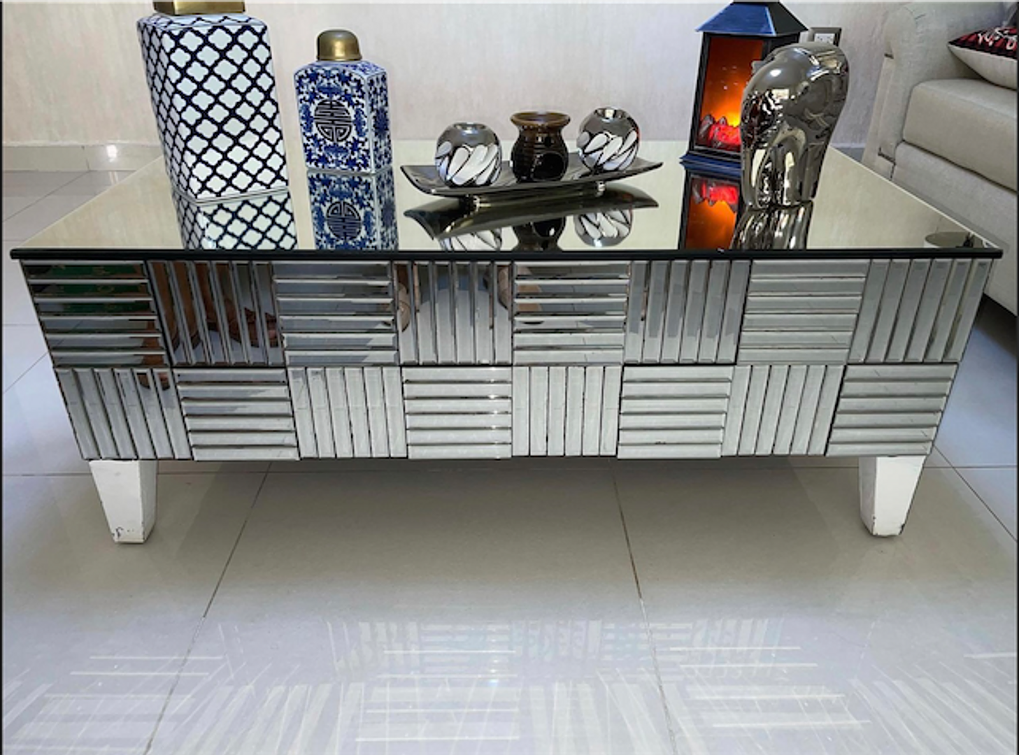 muebles y colchones - Vendo mesa de cristal. 1