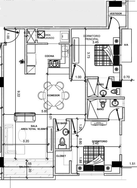 apartamentos - Apartamento en venta en Urbanización Tropical 6
