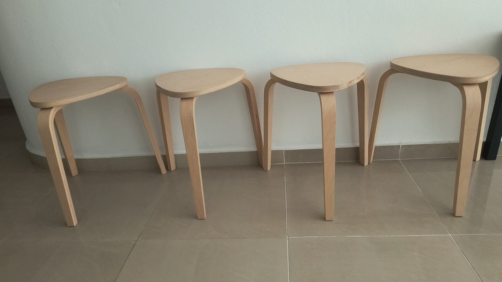 muebles y colchones - 4 Taburetes de abedul KYRRE 1
