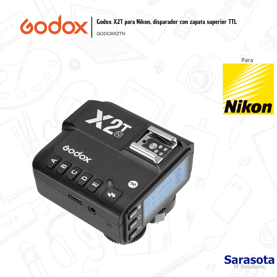 accesorios para electronica - Disparador Godox X2T para Nikon Garantía 1 año 2