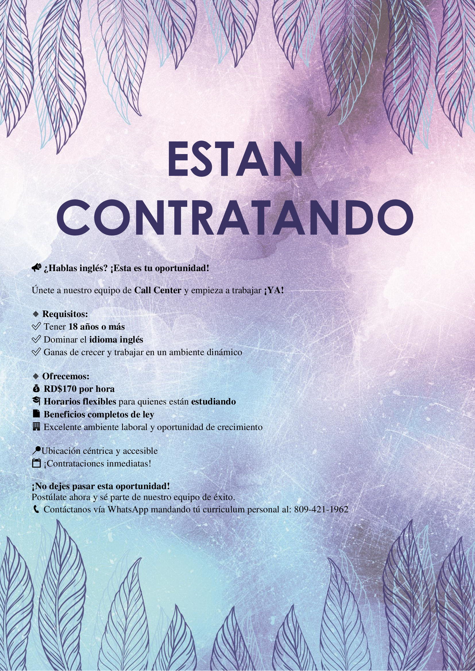 empleos disponibles - ESTAN CONTRATANDO
