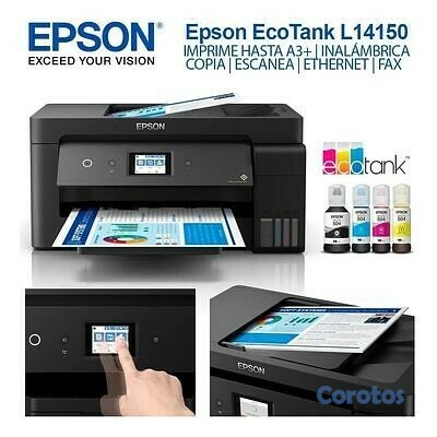 computadoras y laptops - MULTIFUNCIONAL EPSON IMPRESION 13X19 CON BOTELLA DE TINTA DE FABRICA,L14150 1