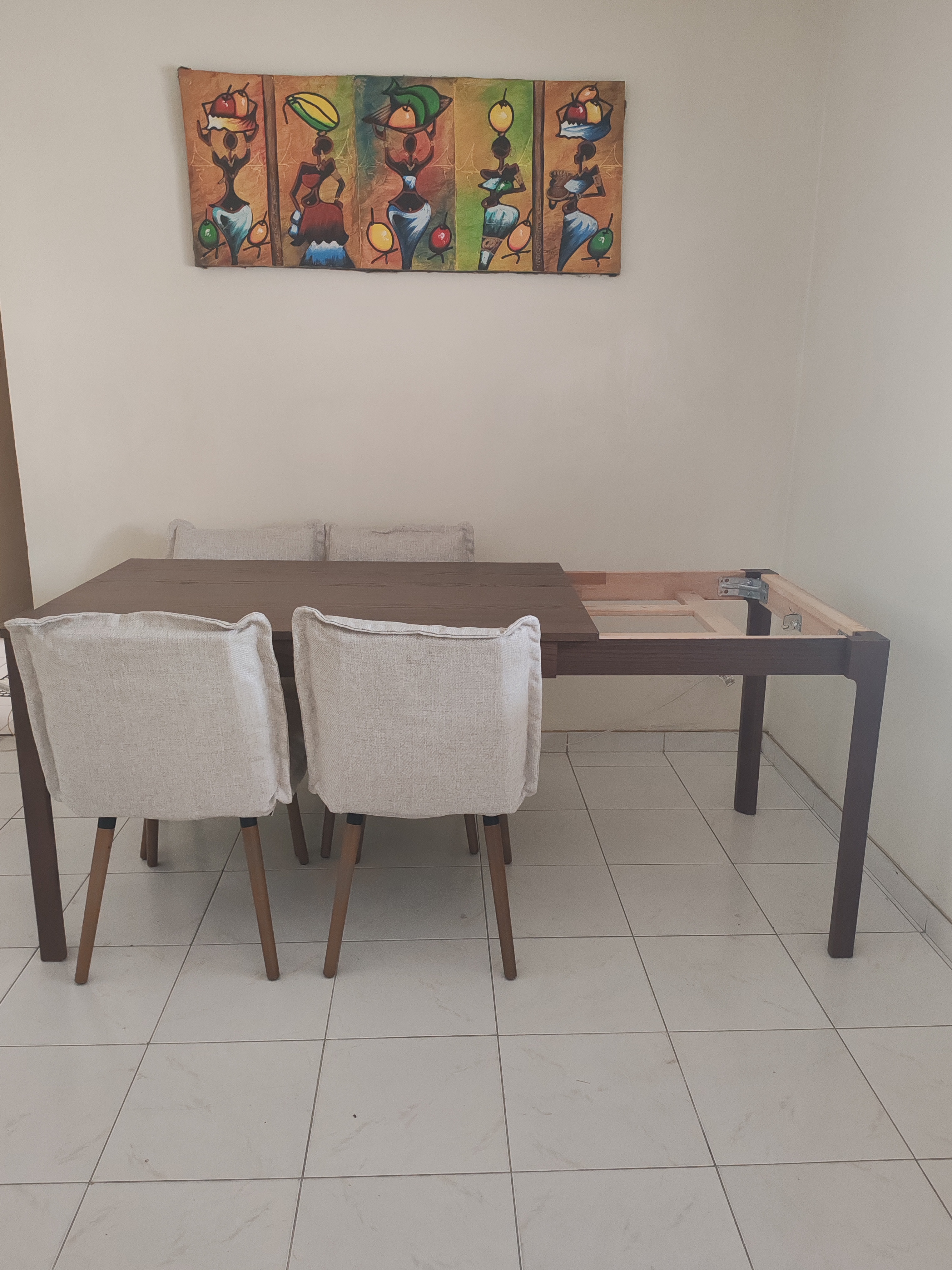 muebles y colchones - Comedor expandible+ 4 sillas 2