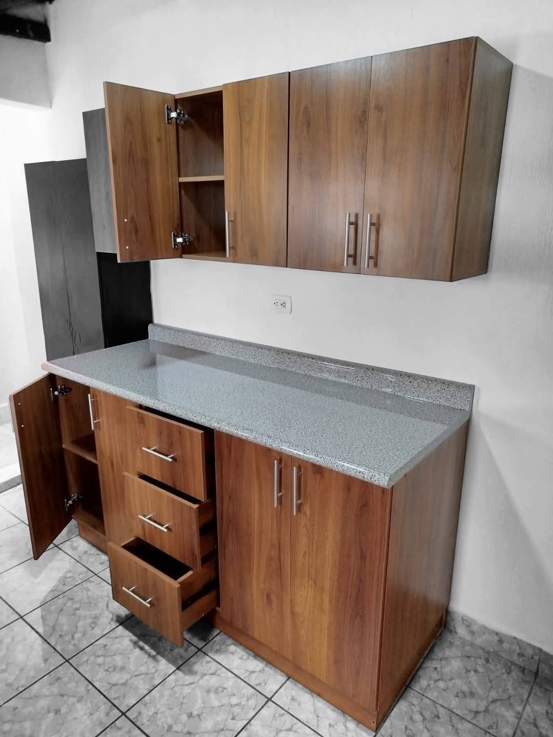 muebles y colchones - Gabinetes de cocina en melamina pequeña 