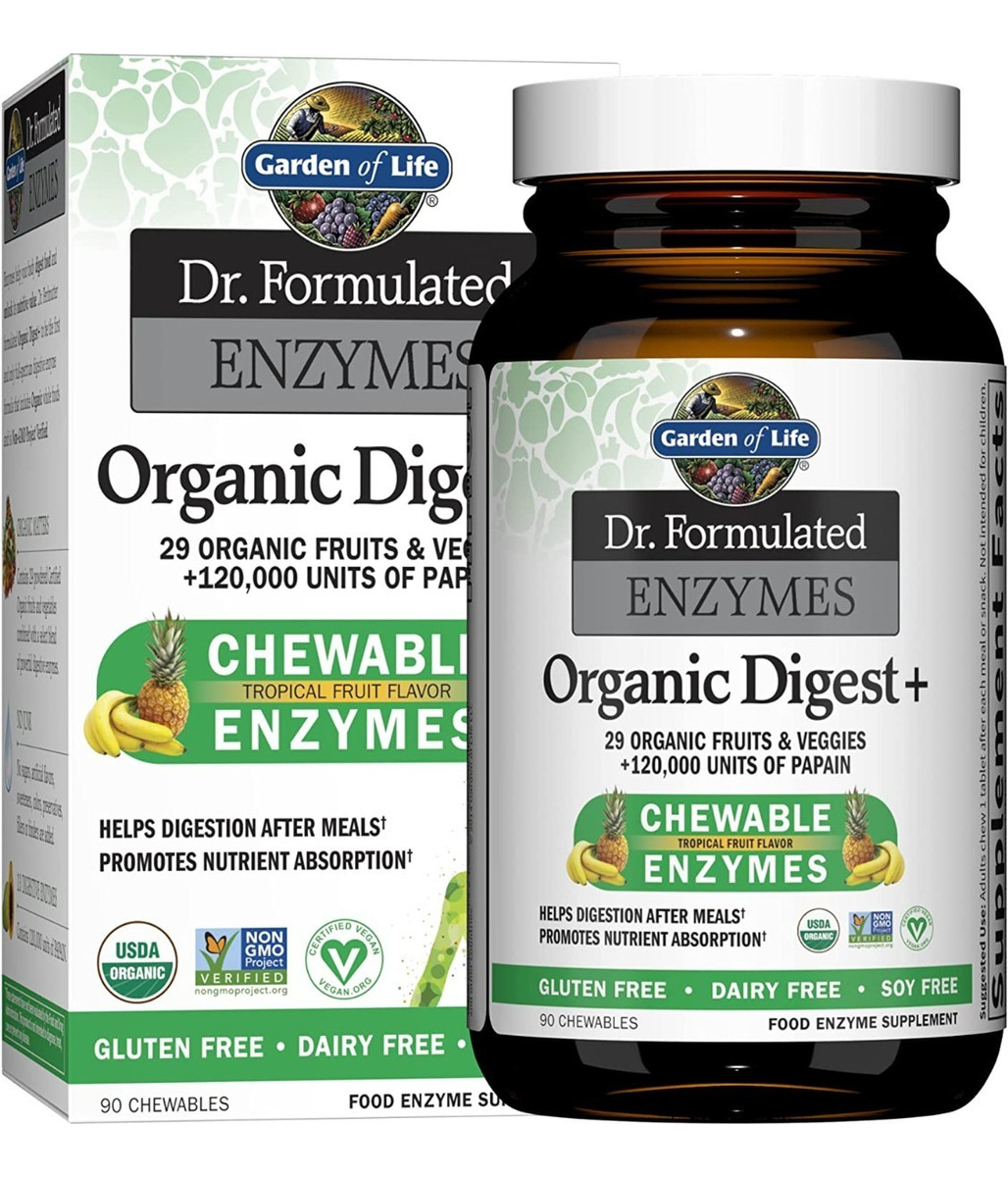 Salud y Equipamiento Médico - Enzimas Digestivas Garden 90 tabletas
