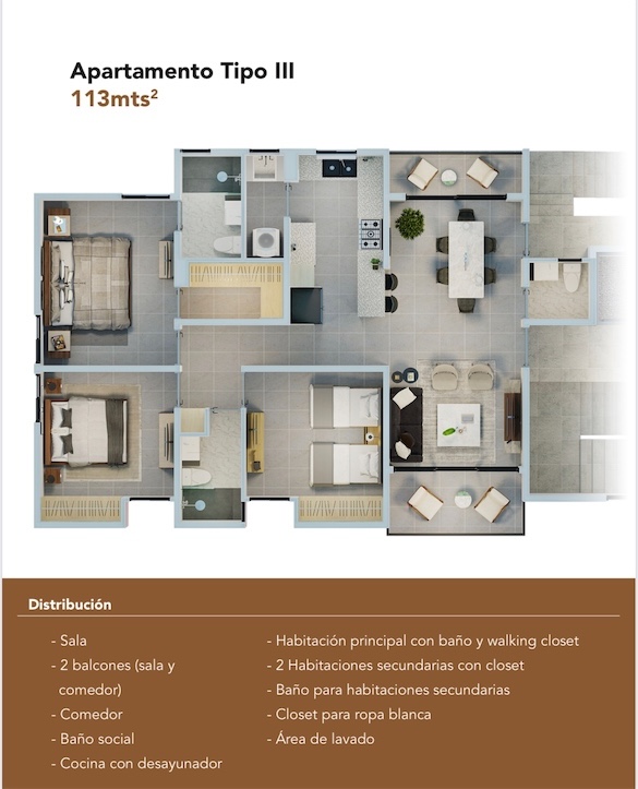 apartamentos - Apartamento en plano de venta en Los llanos de Gurabo 2