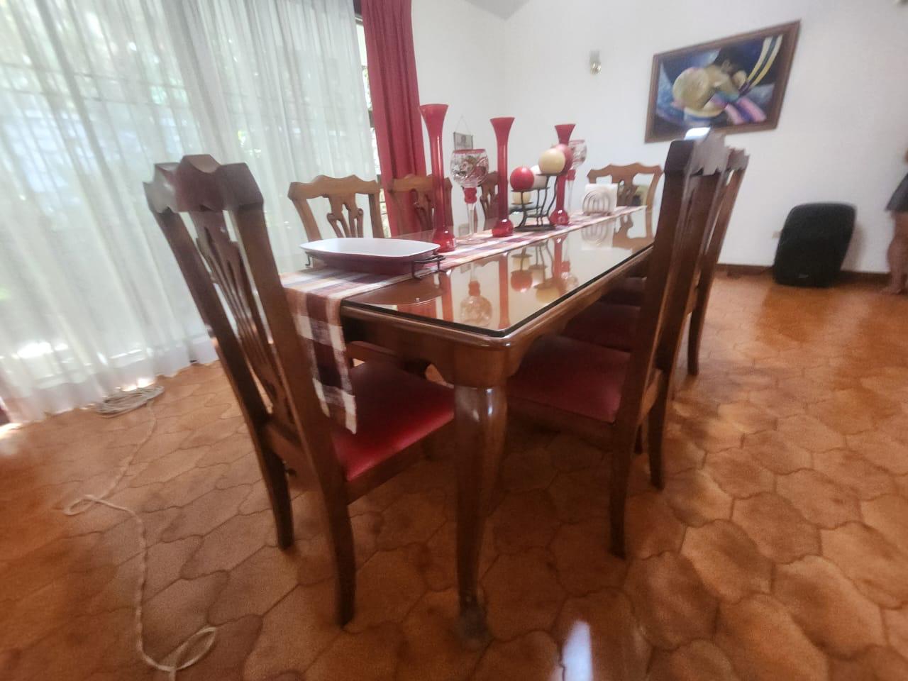 muebles y colchones - 8 plazas de comedor con vidrio templado 5
