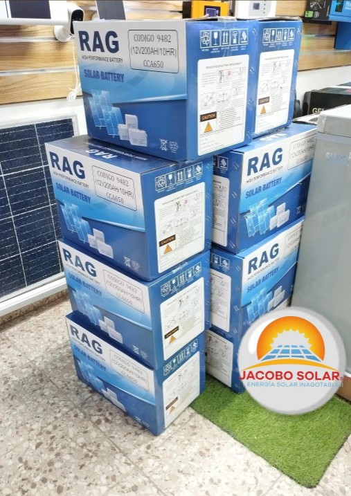 plantas e inversores - Baterías Rag de gel 300 AH