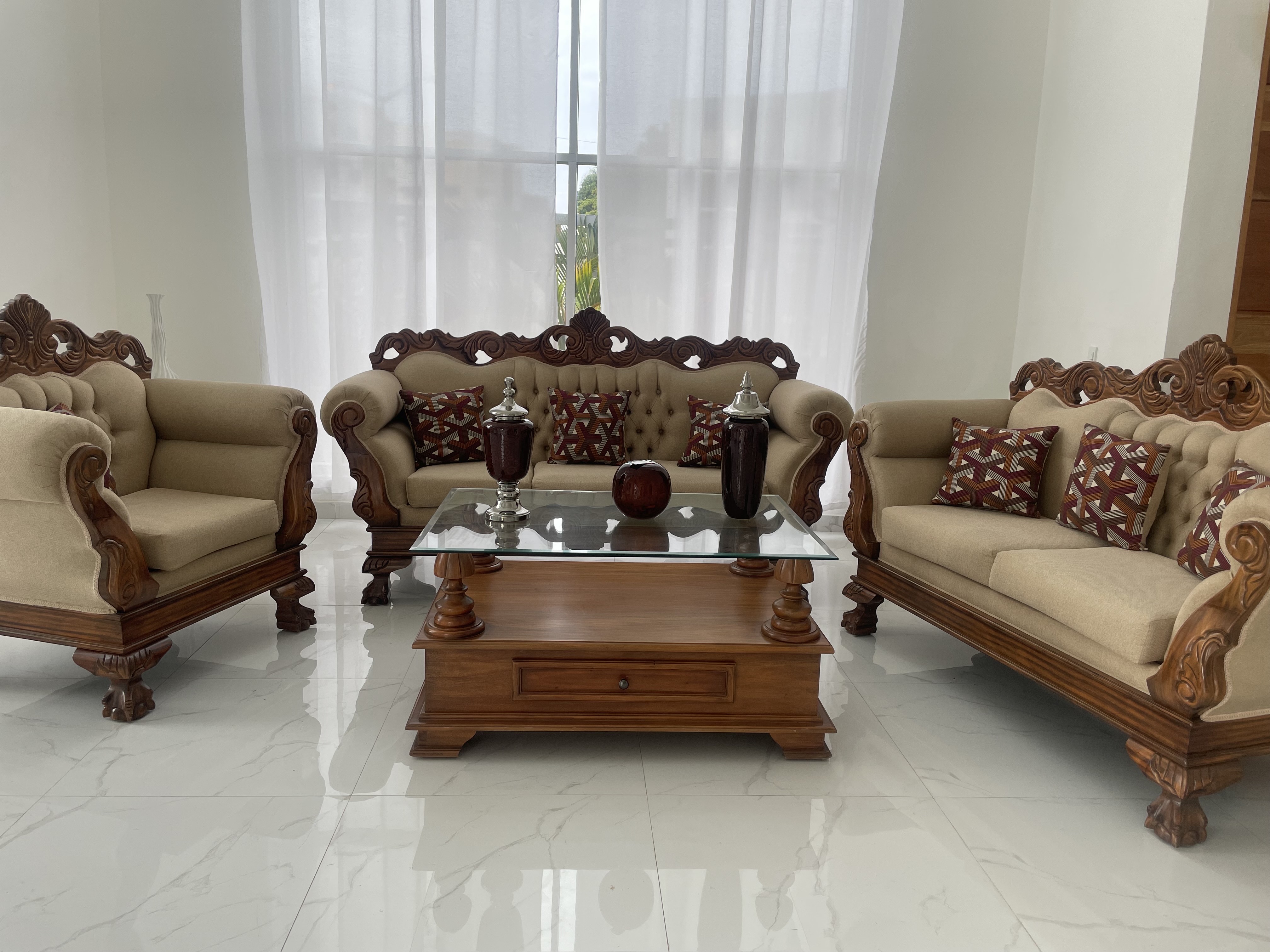 muebles y colchones - Muebles imperiales en caoba  0