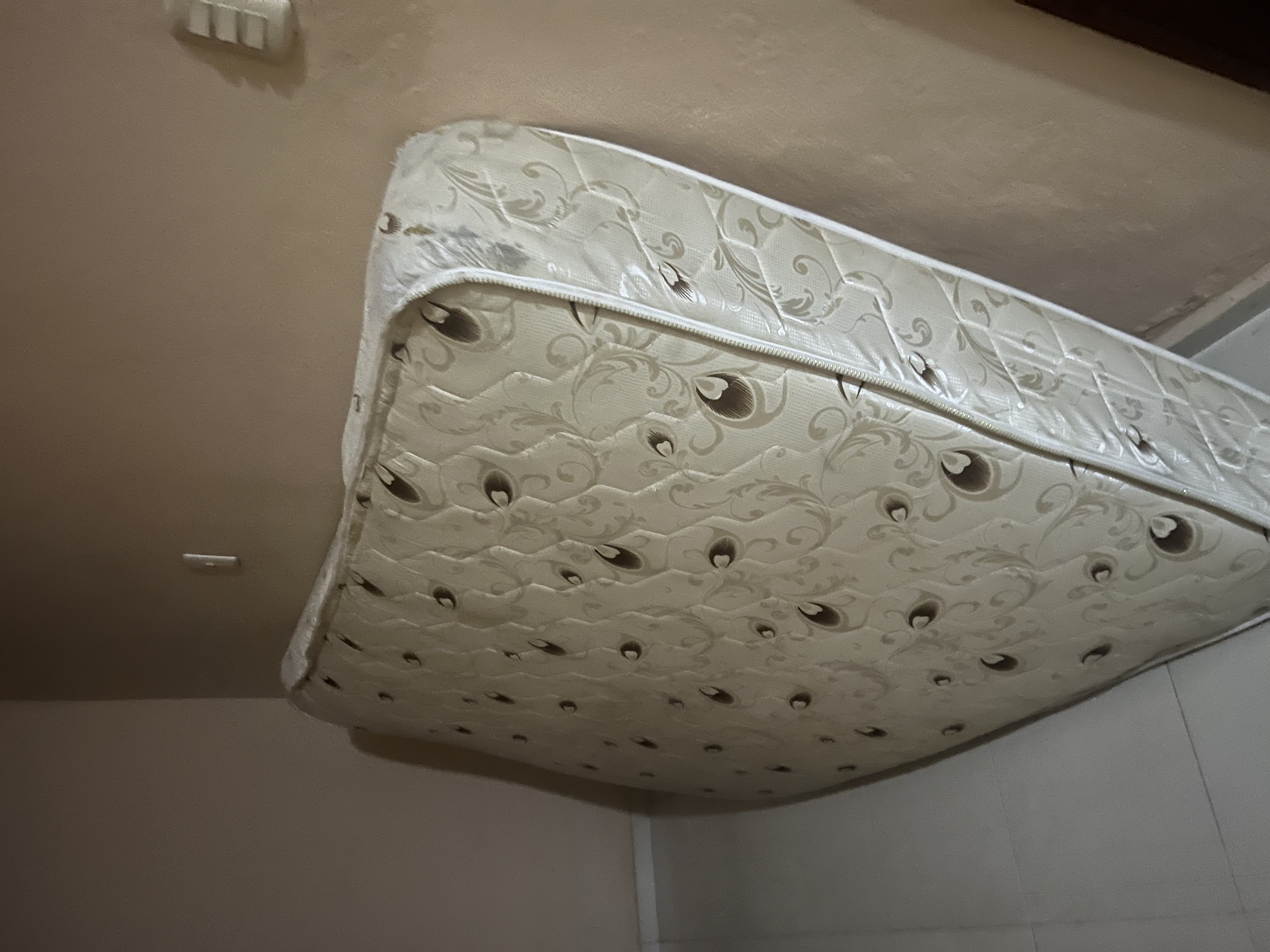 muebles y colchones - Base de cama en madera y colchon  1