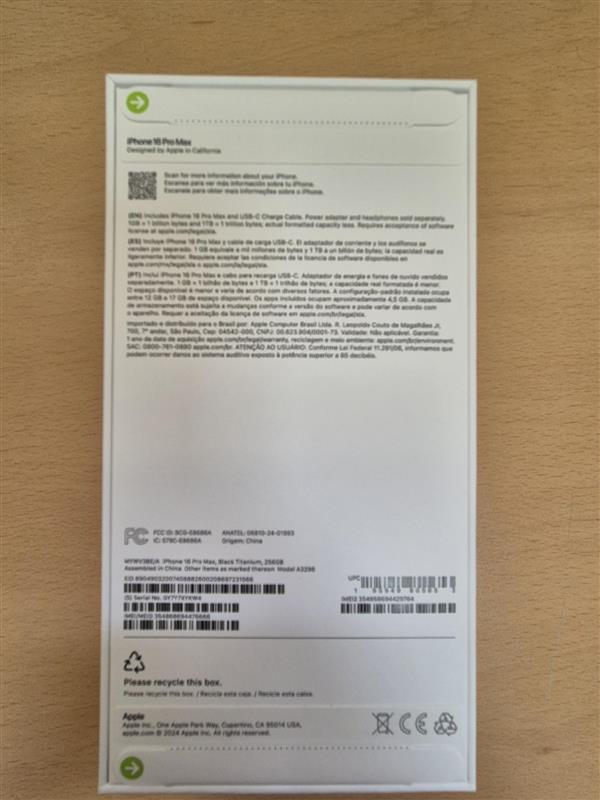 celulares y tabletas - Iphone 16 Pro Max 256 GB- Sellado sin destapar 1