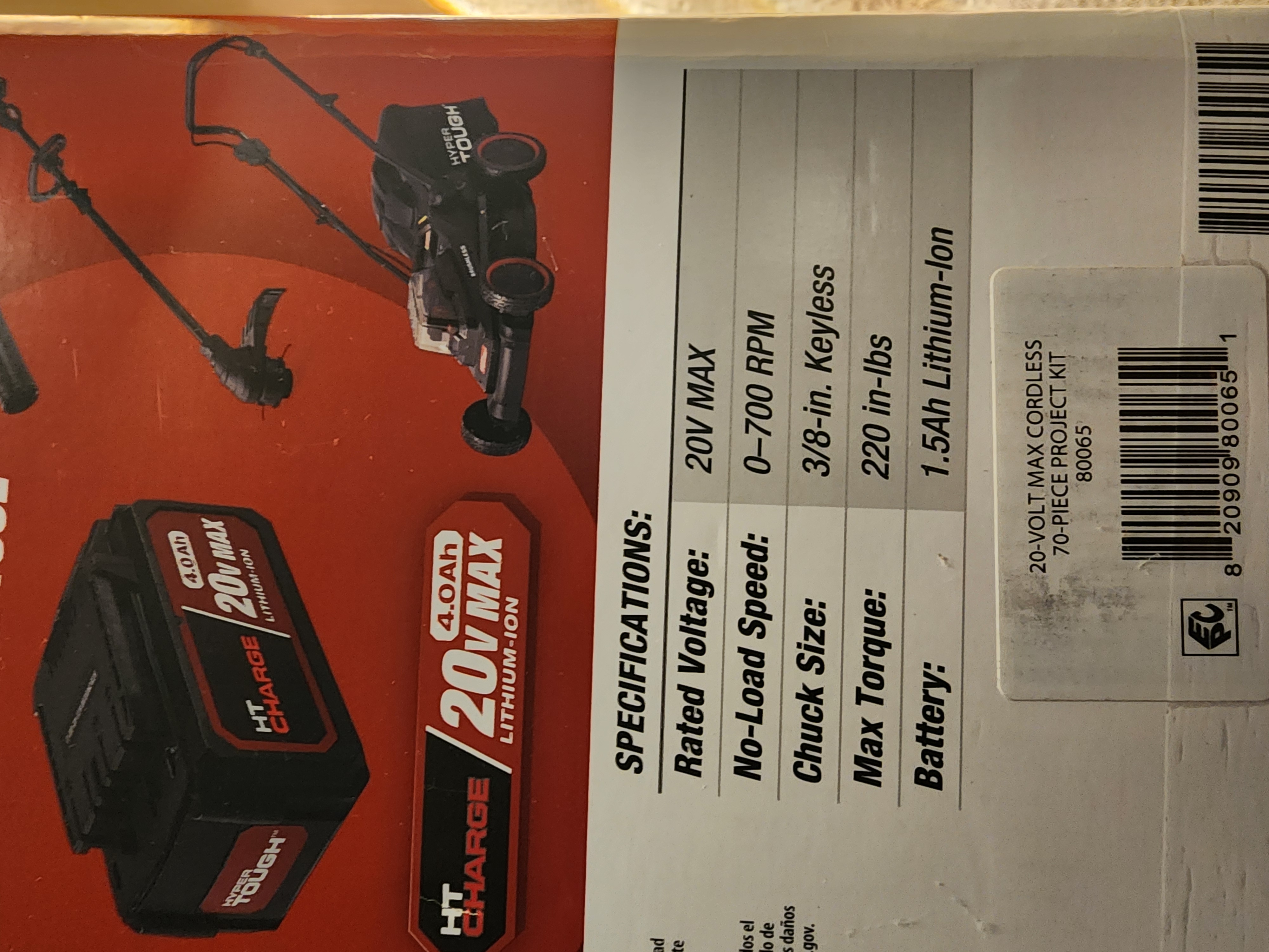herramientas, jardines y exterior - LEA OPORTUNIDAD Taladro de impacto Hyper Tough 20v 0