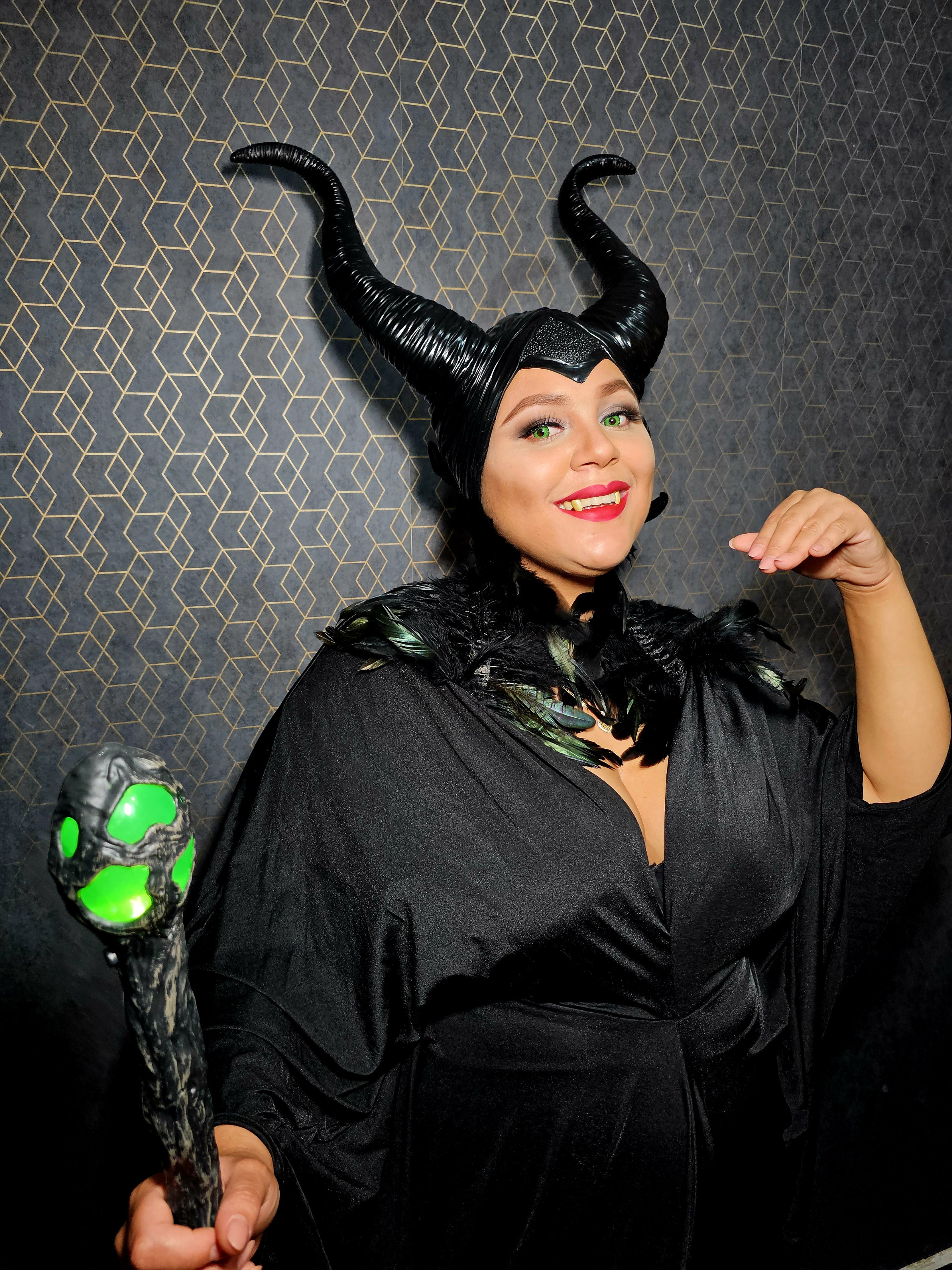 ropa para mujer - Disfraz de malefica completo una sola postura 3