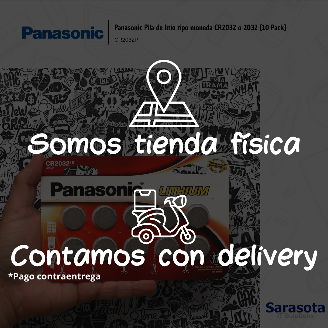 accesorios para electronica - Panasonic Pila de litio tipo moneda CR2032 o 2032  3