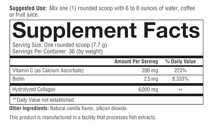 Salud y Equipamiento Médico - Colágeno Sabor Vainilla 283.5g 1