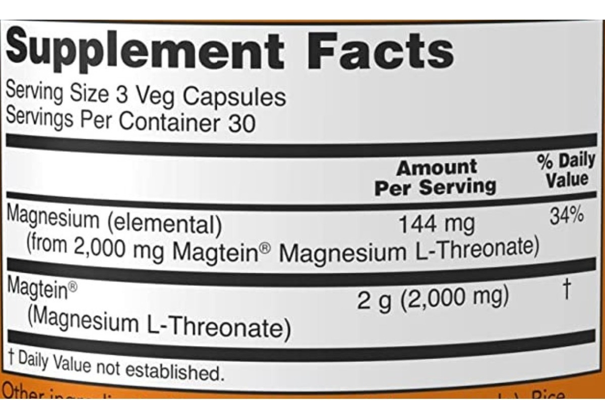 Salud y Equipamiento Médico - Treonato Magnesio 90 Caps Now 1