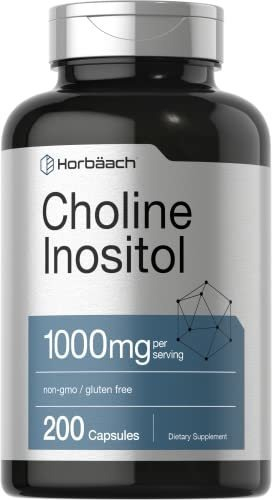 Salud y Equipamiento Médico - Colina Inositol 1000 Mg Nervioso Cognitivo Hepatica 200 Cap 0