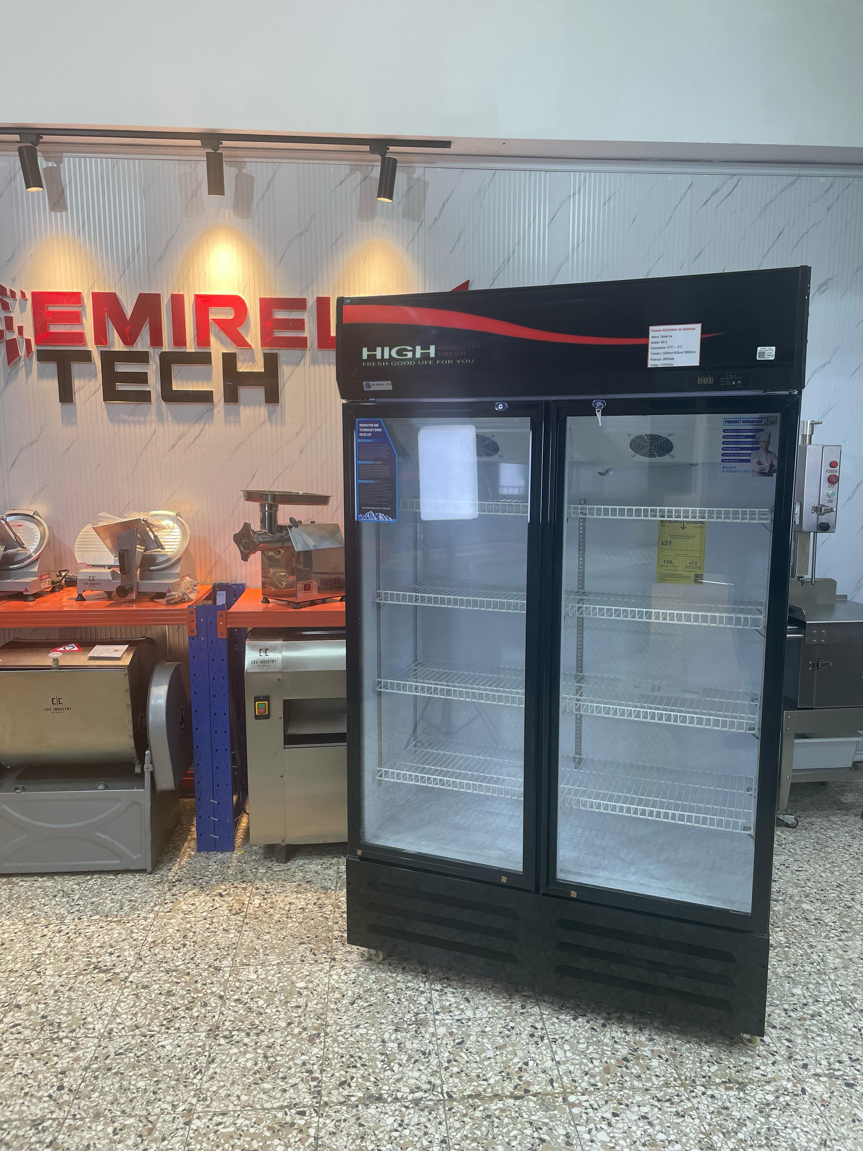 equipos profesionales - Freezer frizer refrigerador exhibidor de 2 puertas 7