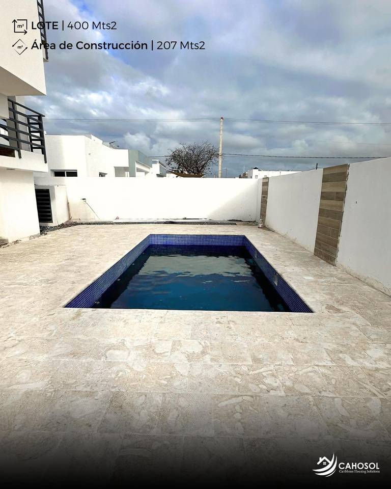 casas vacacionales y villas - Villa moderna  400m2 en Punta Cana  3