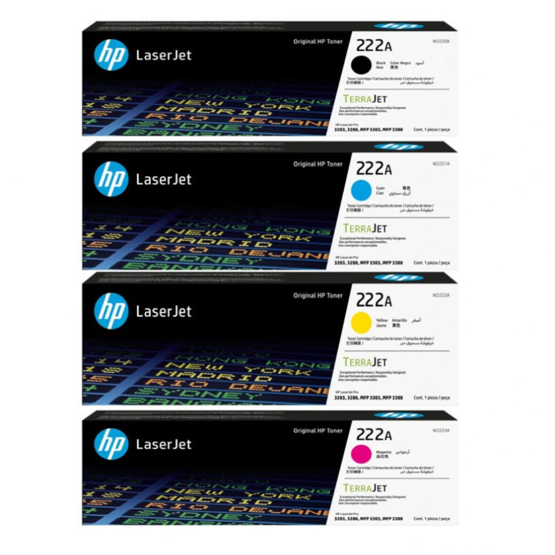 impresoras y scanners - TONER HP 222A - EN TODOS LOS COLORES  
