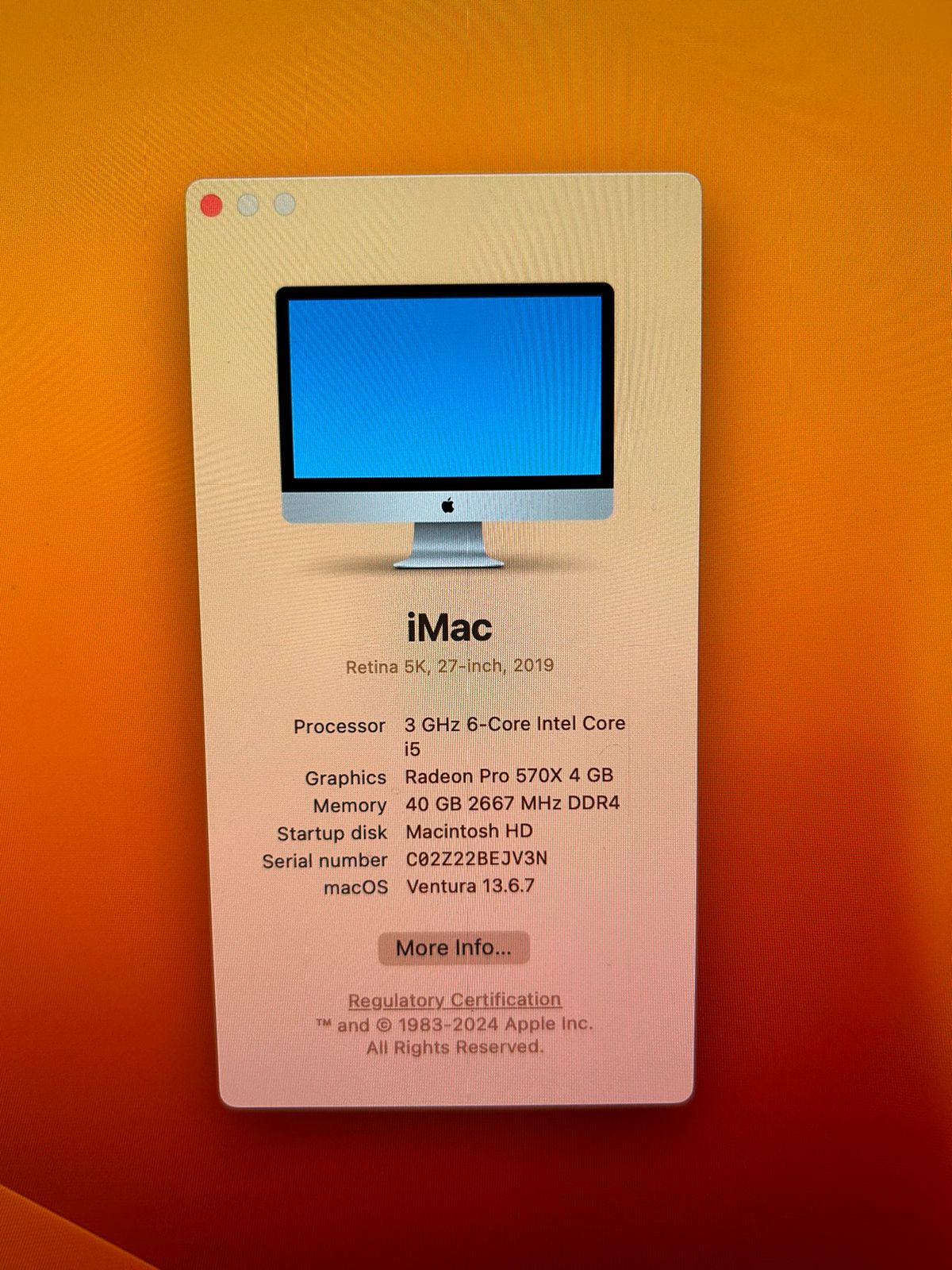 computadoras y laptops - Retina 5K de 27 pulgadas (2019) como nueva 4