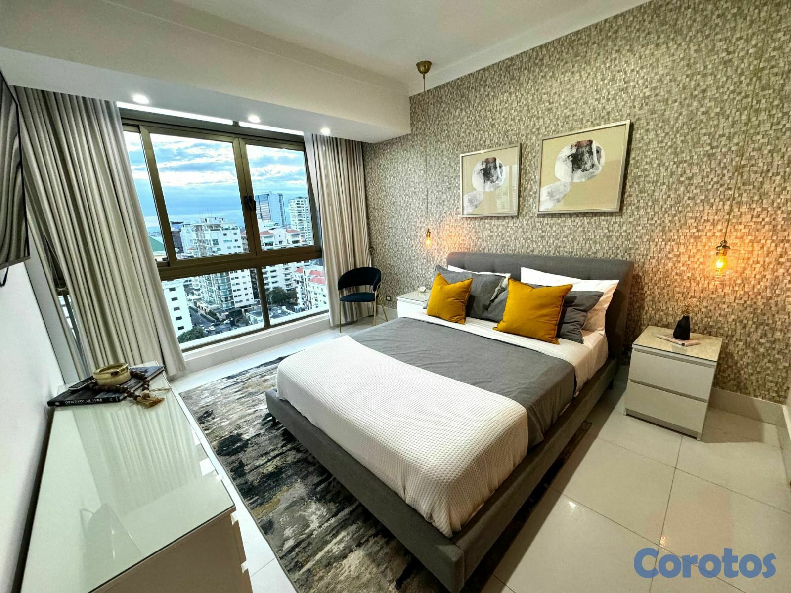 apartamentos - alquilo apartamento amueblado en Piantini. 9