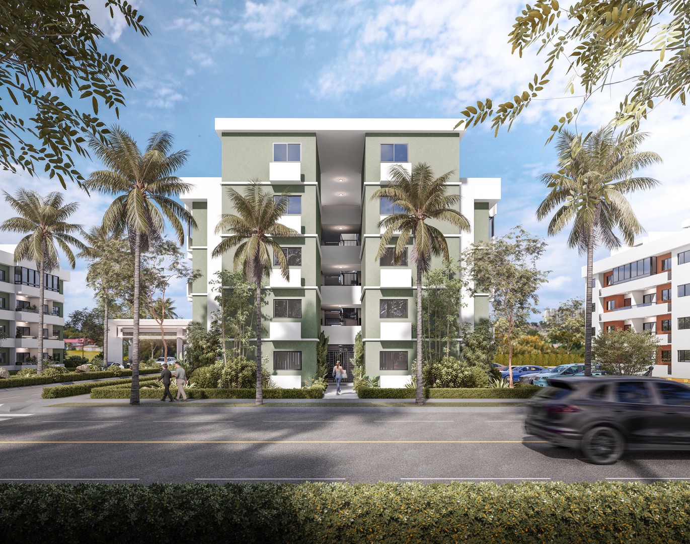 apartamentos - Apartamentos con Bono Vivienda, Ch. de Gaulle con Mella, con plaza comercial  7