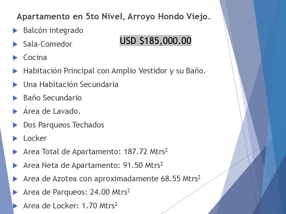 apartamentos - Vendo Apartamento en Arroyo Hondo Viejo, D.N. 1