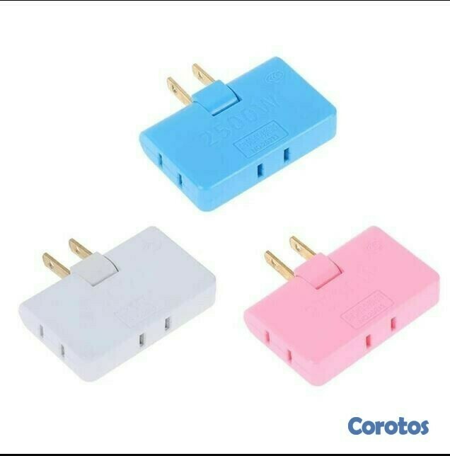 otros electronicos - Enchufe flexible giratorio ultra fino de 2500 w 1