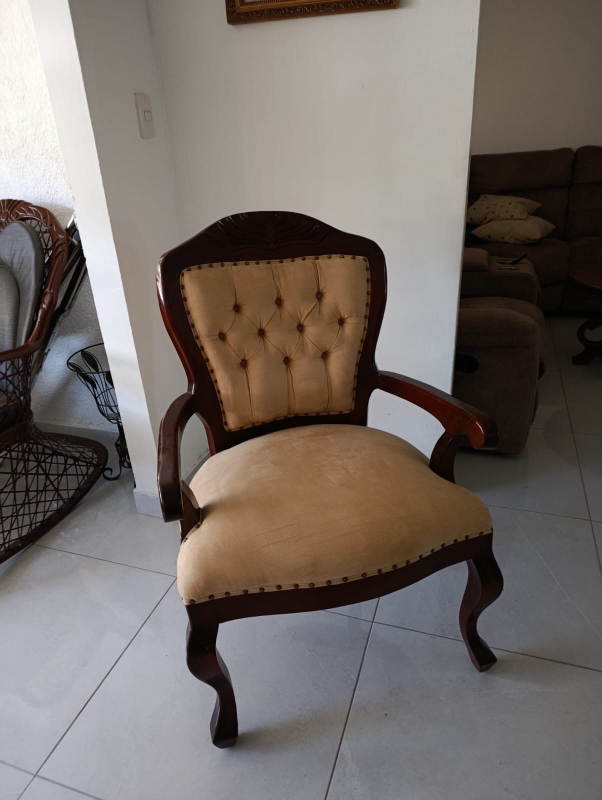 muebles y colchones - juego de muebles de caoba  0