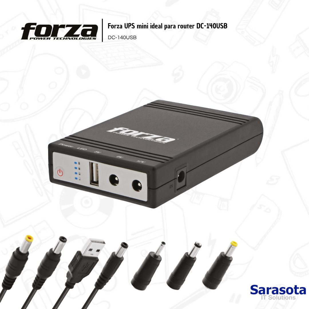 plantas e inversores - Mini UPS Forza (Ideal para modem y router) 2