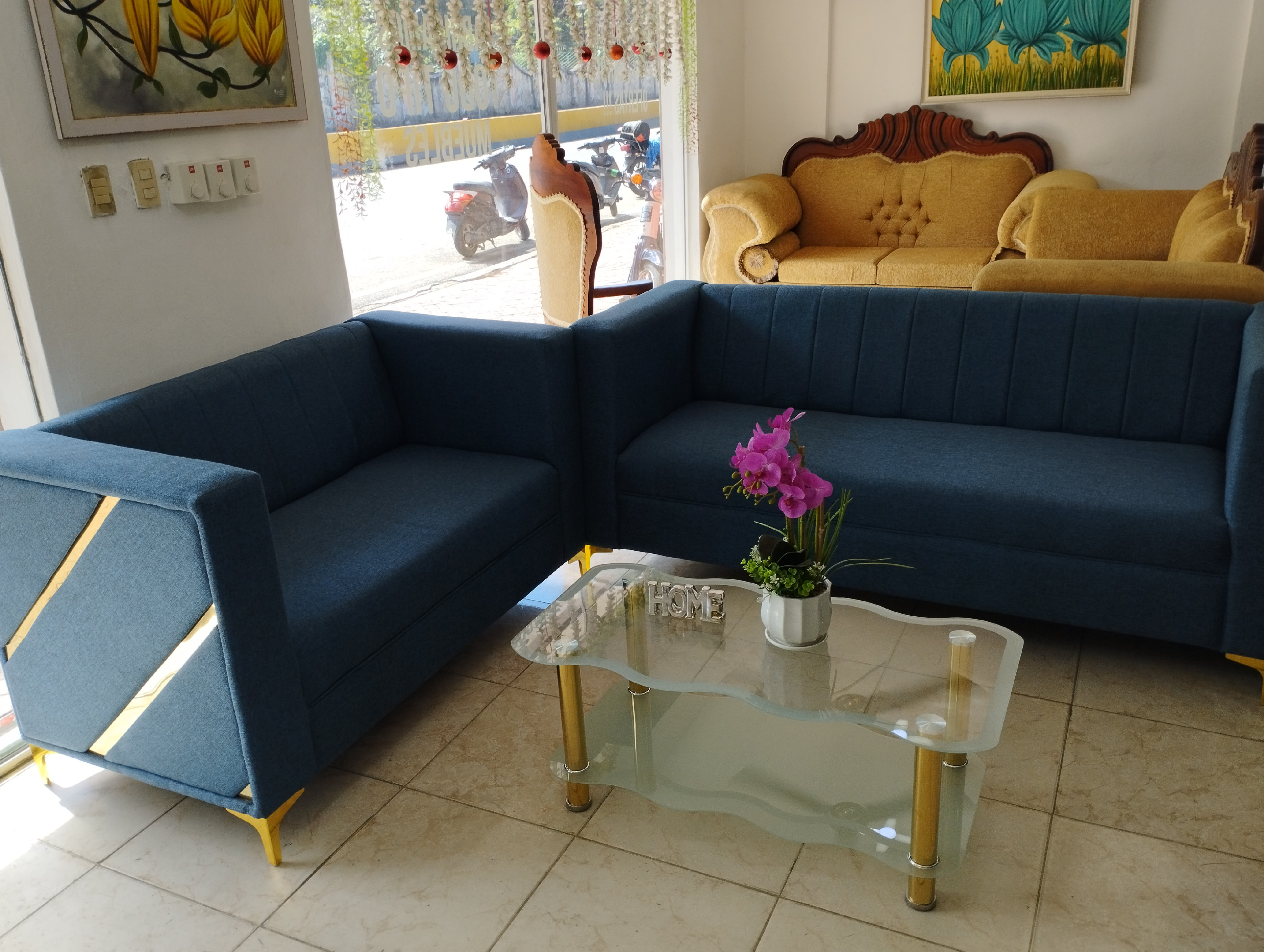 muebles y colchones - muebles azul, son hermosos están nuevos