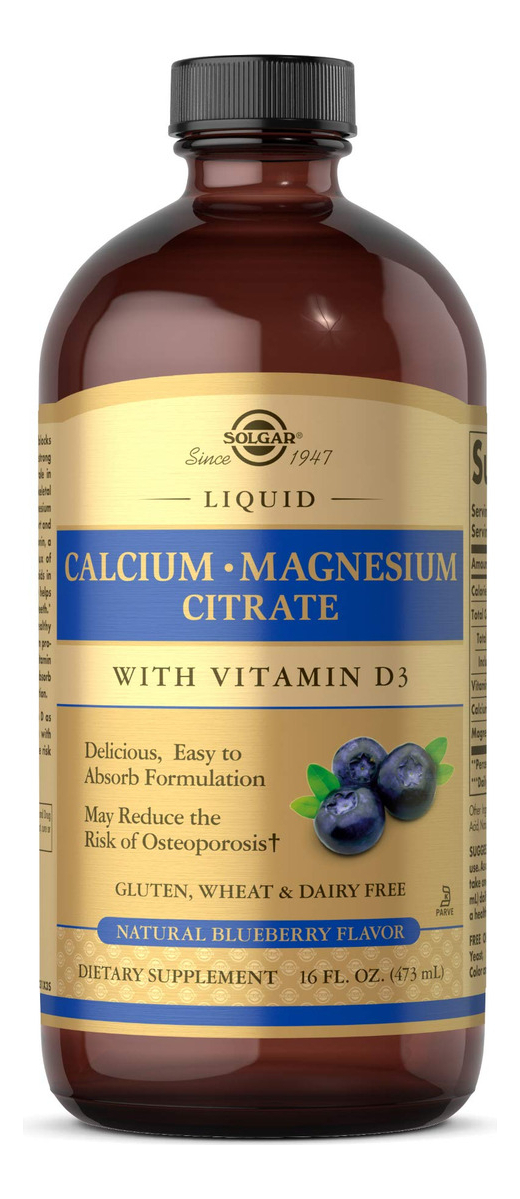 Salud y Equipamiento Médico - Solgar Citrato Liquido De Calcio Y Magnesio Con Vitamina D3 0