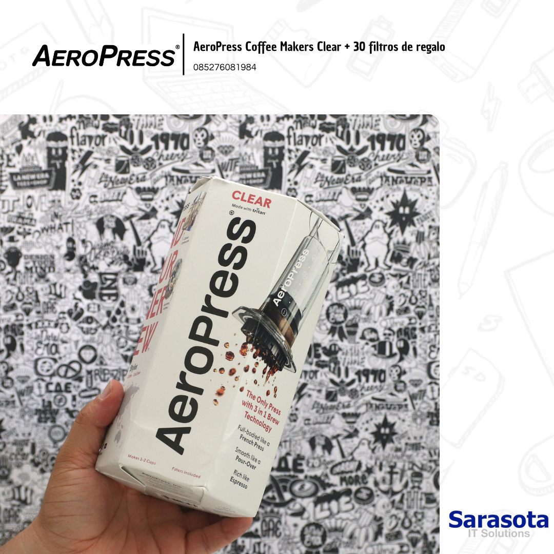 accesorios para electronica - AeroPress Coffee Makers Clear + 30 filtros de rega 0