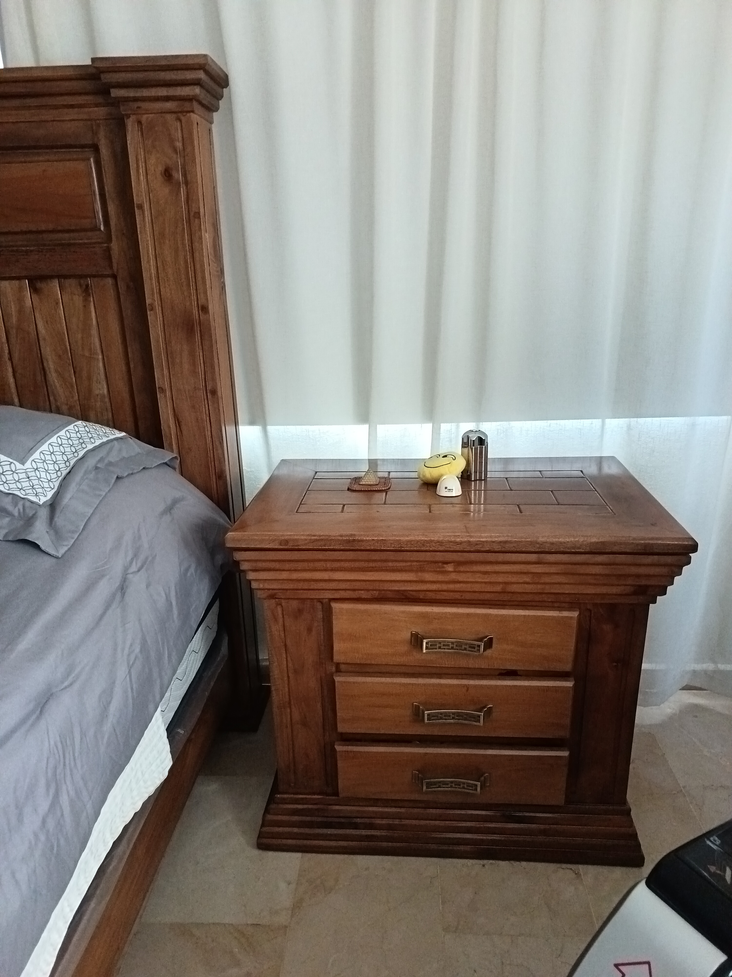 muebles y colchones - JUEGO DE HABITACION KING EN ROBLE 3