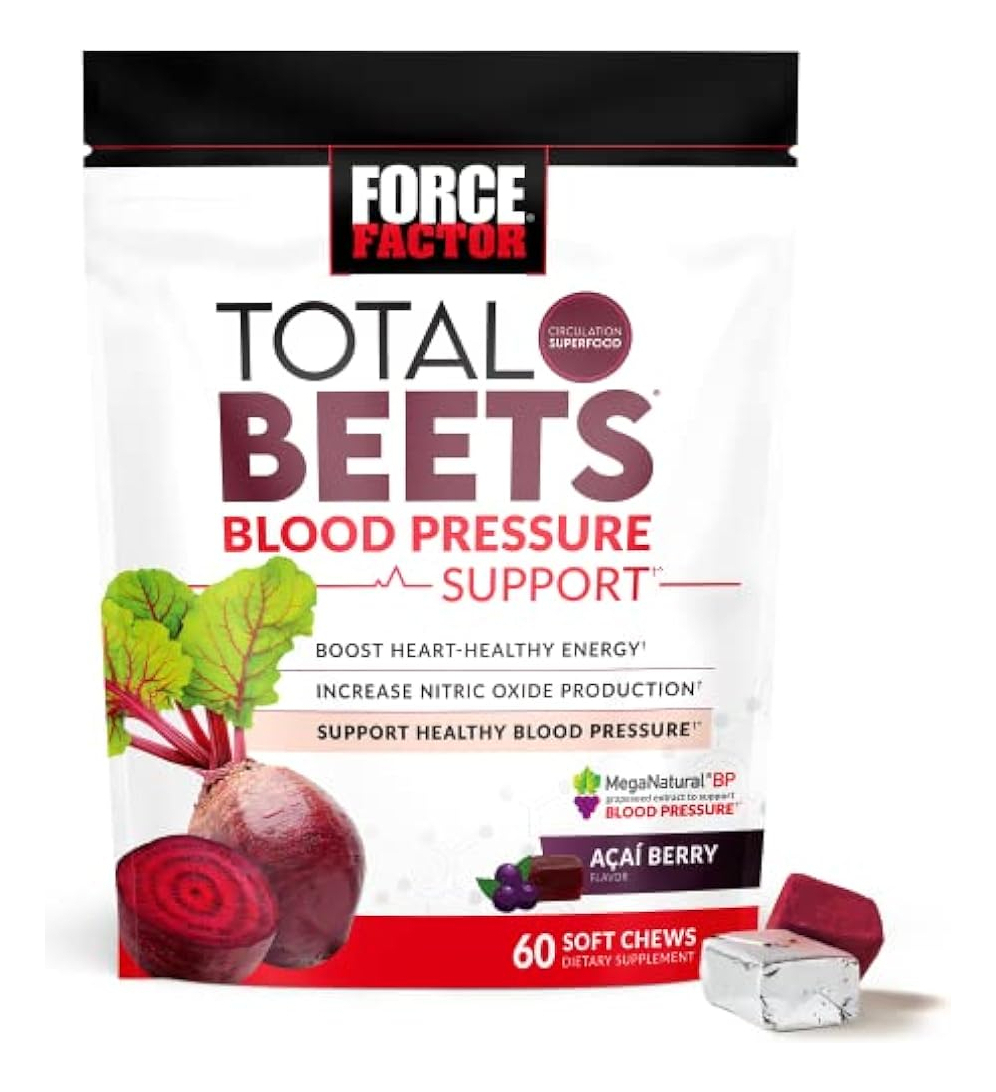 Salud y Equipamiento Médico - Force Factor Total Beets Suplementos De Apoyo A La Presión A