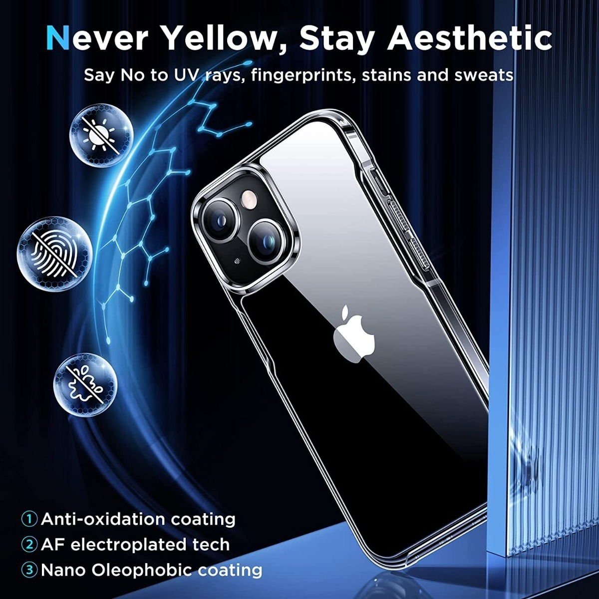 Salud y Equipamiento Médico - Funda Ultra Transparente Para iPhone 14 Simtect 3