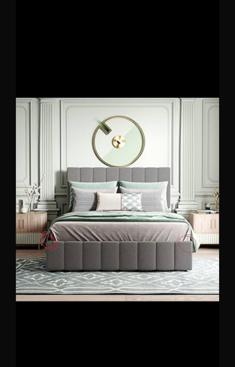 muebles y colchones - Bases de cama modernas tapizadas, envio gratis
