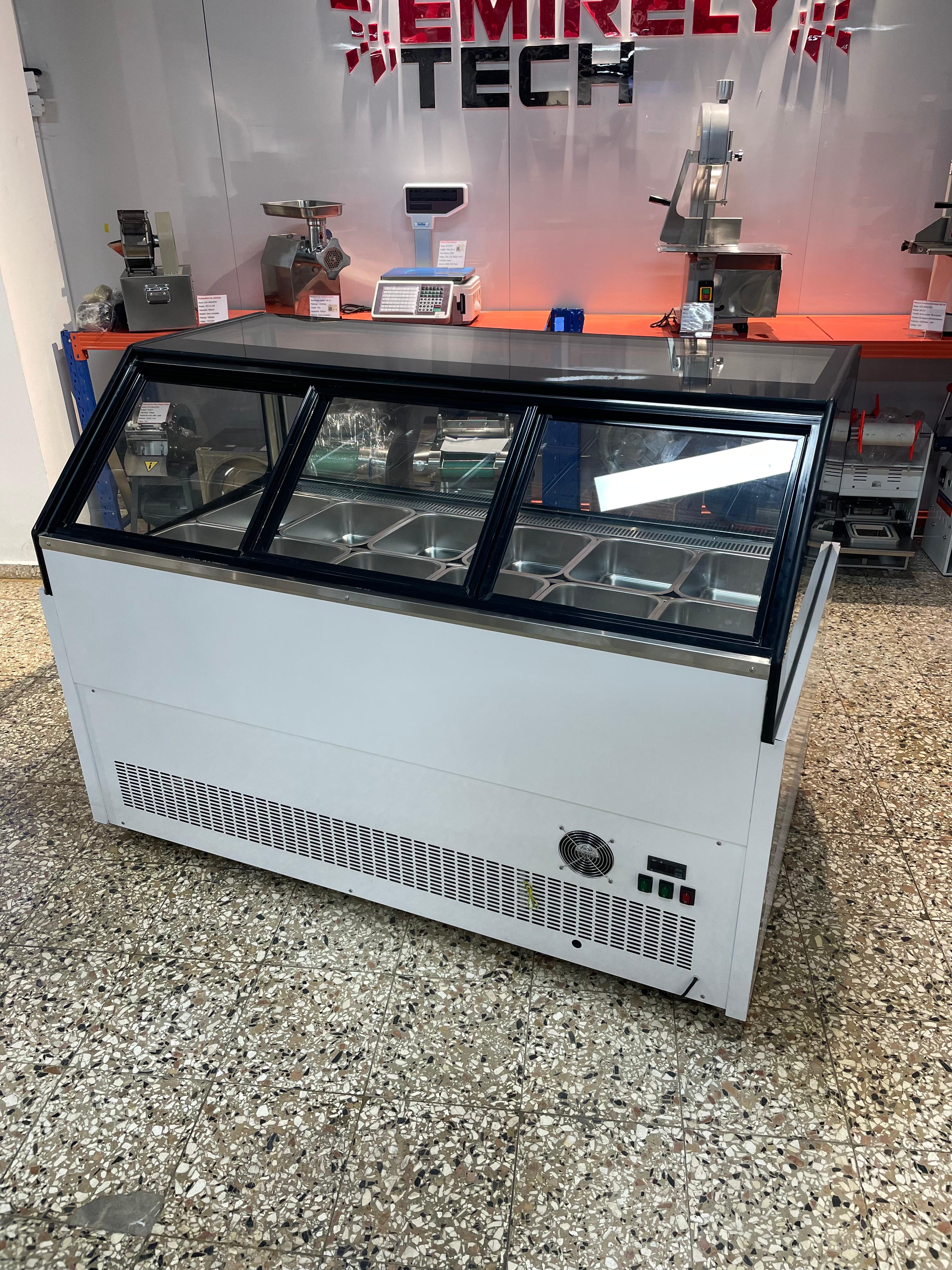 equipos profesionales - Vitrina fria freezer exhibidor para helado duro 5