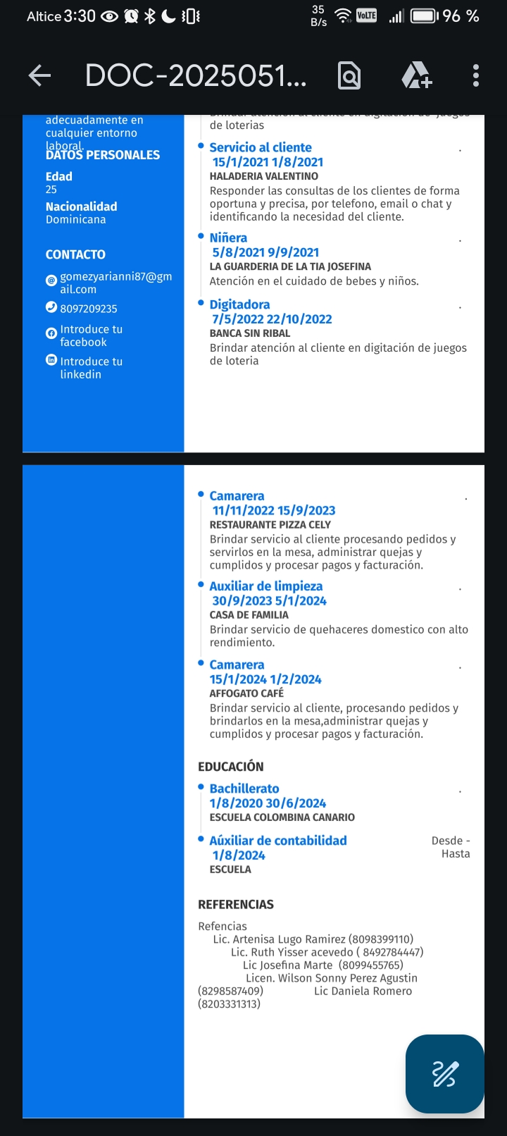 candidatos - Busco empleo en las siguientes áreas 1