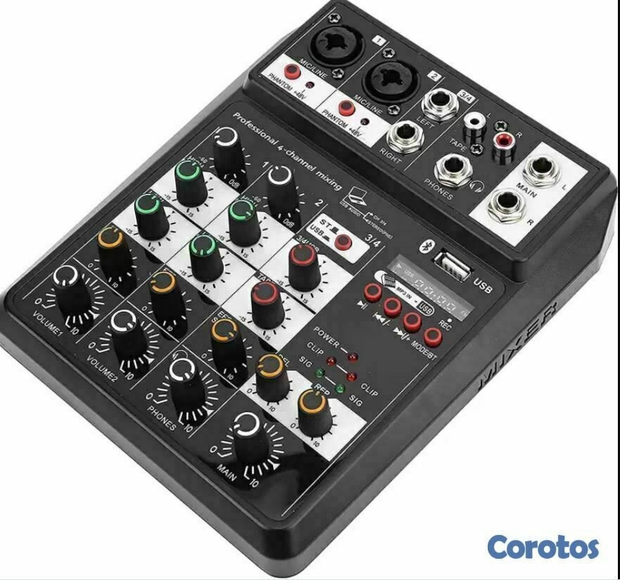 otros electronicos - Mezcladora de 2 canales con usb 2.0 1