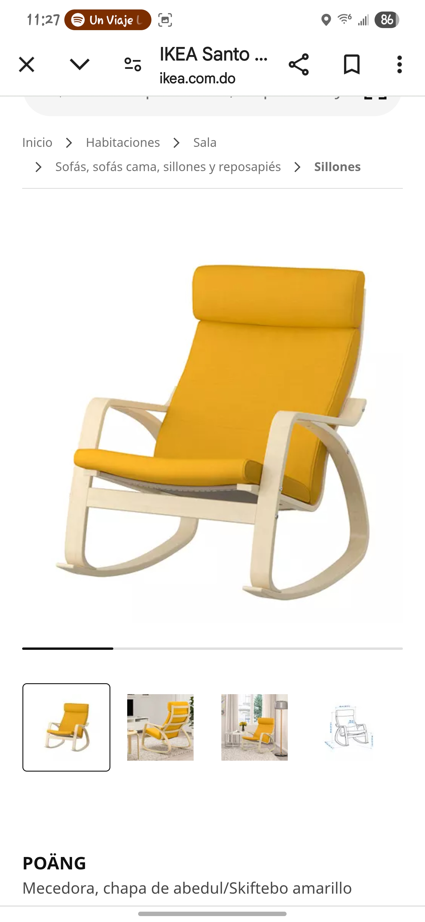 muebles y colchones - Mecedora y Mesa centro ikea  2