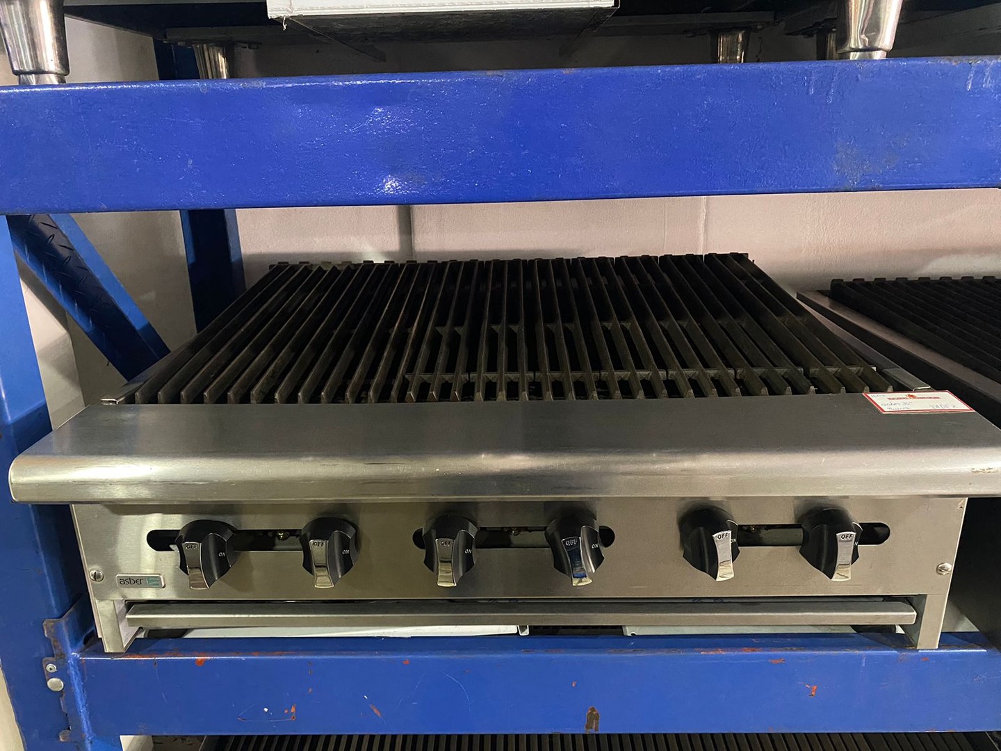 equipos profesionales - Plancha, Asber de 36" a Gas  Modelo: AERB-36" Tipo Parrillada  2