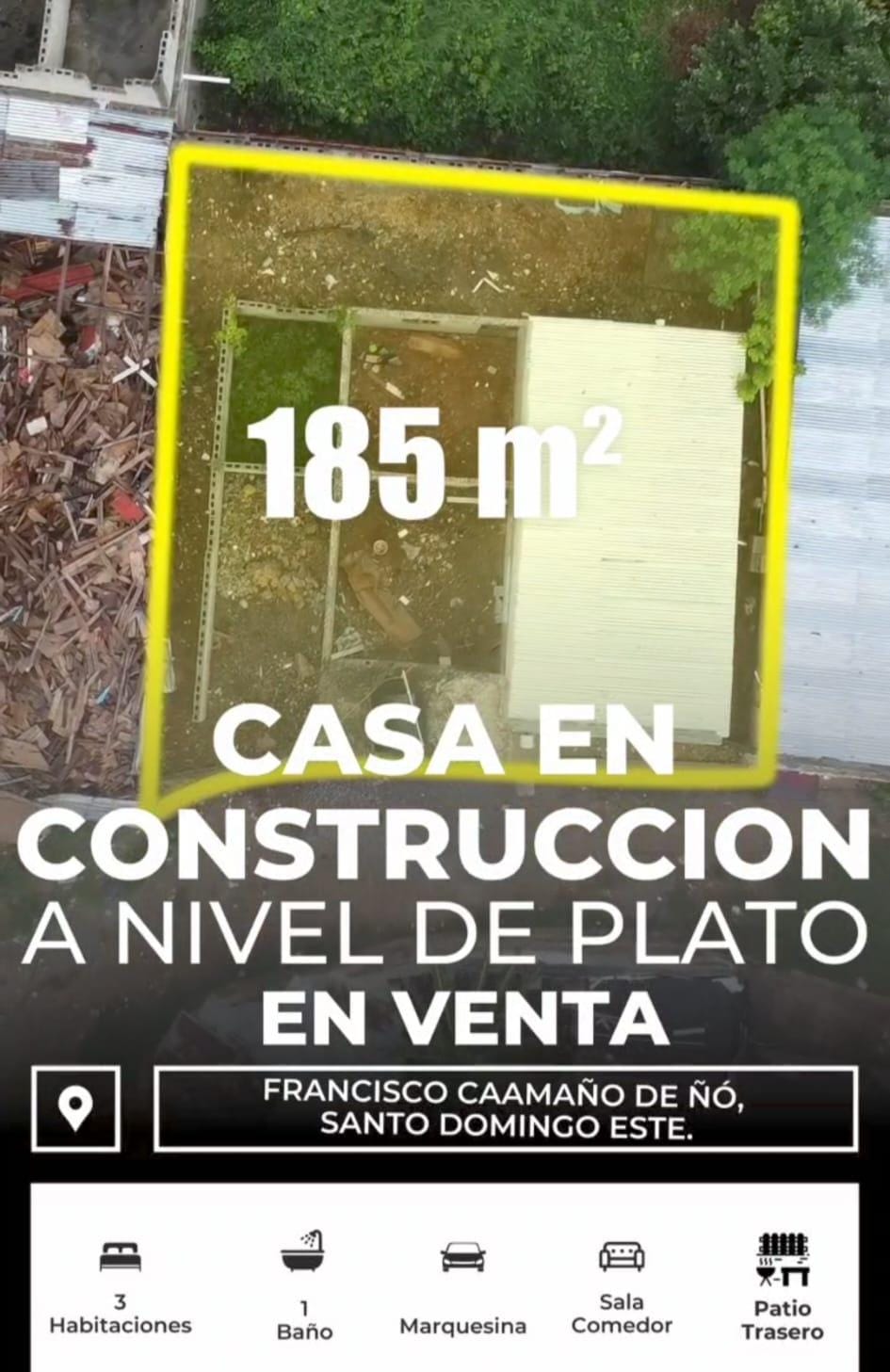 casas - Venta de Casa en Construccion a nivel de Plato 1