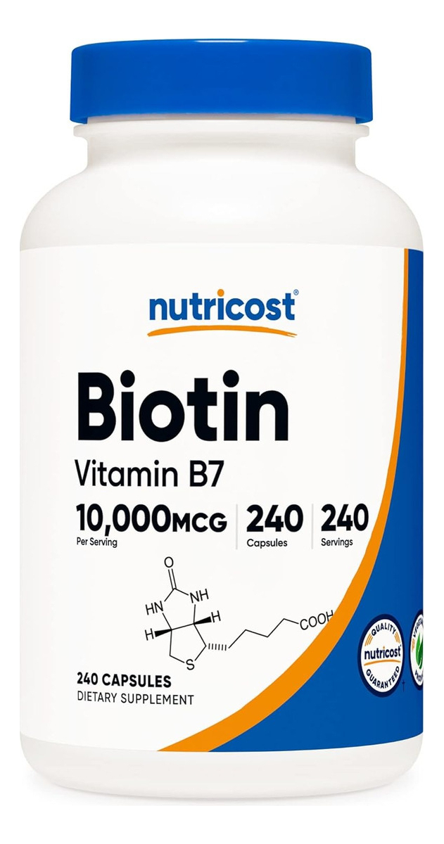 Salud y Equipamiento Médico - Biotina Nutricost (vitamina B7) 0