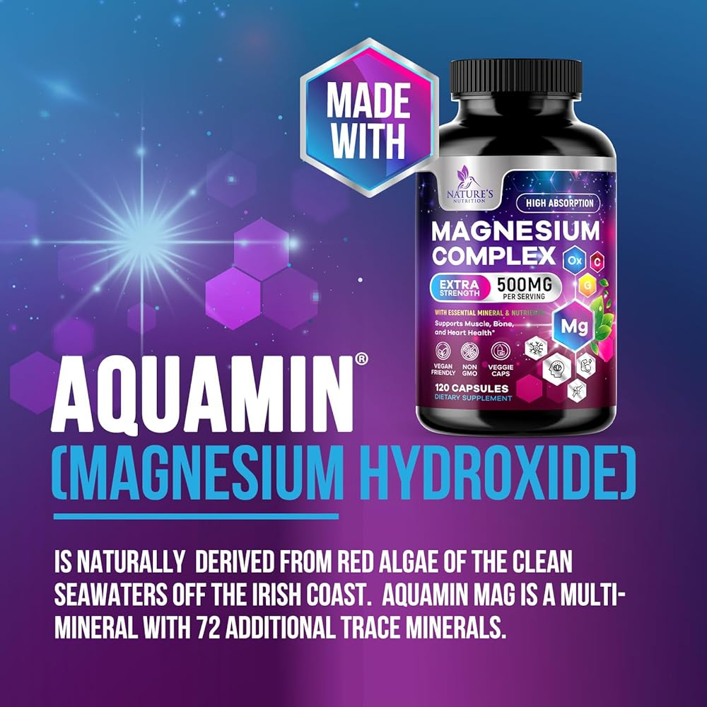 Salud y Equipamiento Médico - Complejo De Magnesio 500 Mg Con Glicinato, Malato, Citrato, 4